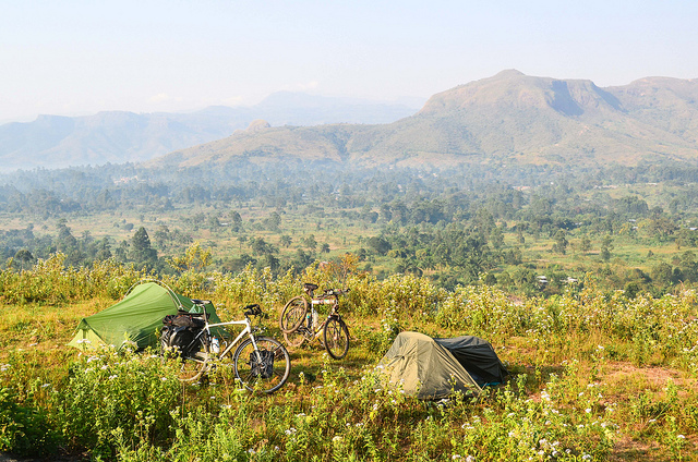 Campen auf einer Radreise